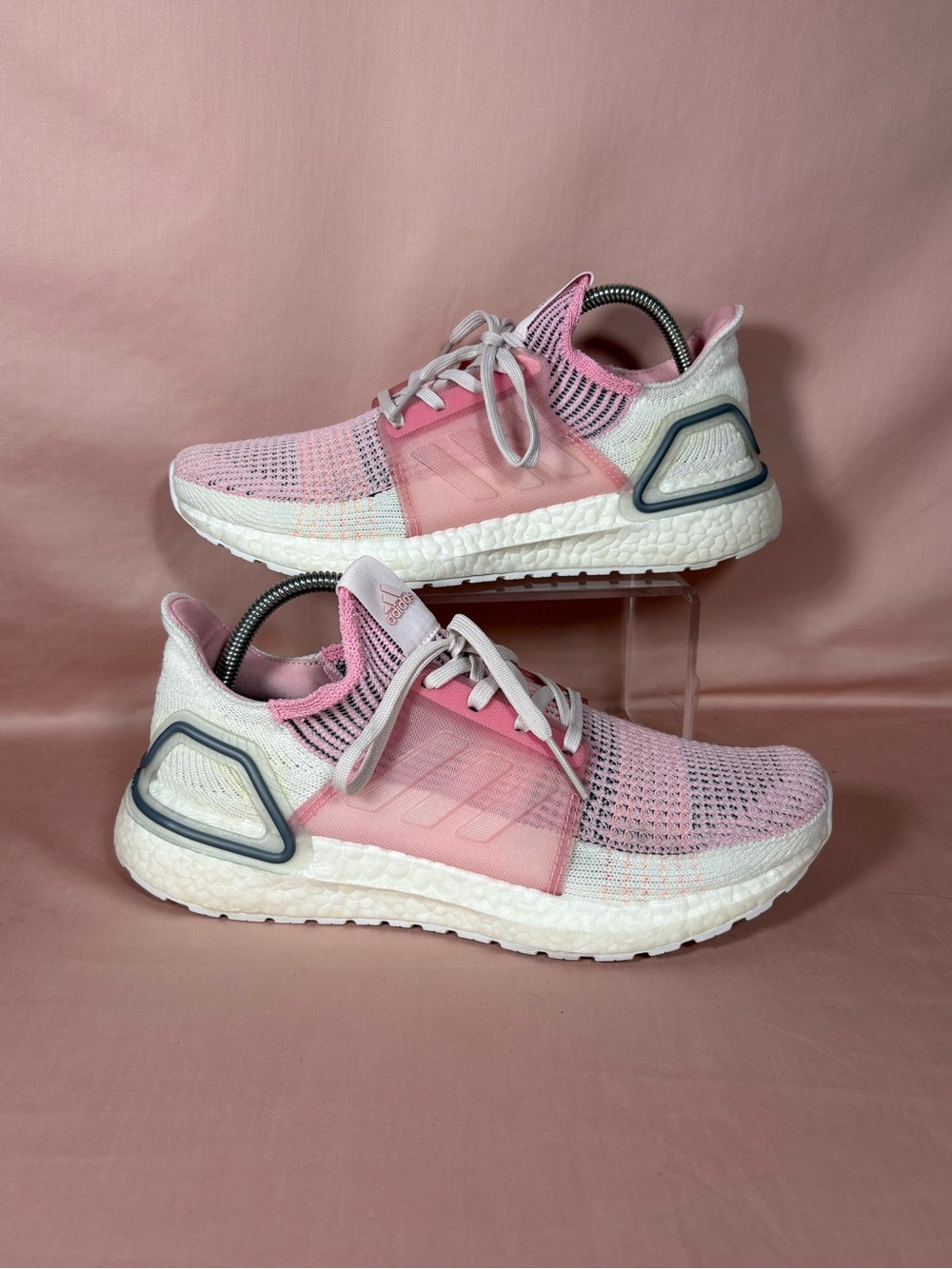 adidas Women's Ultraboost 19 Running Shoes 8.5 True Pink Low Sneakers EF6517